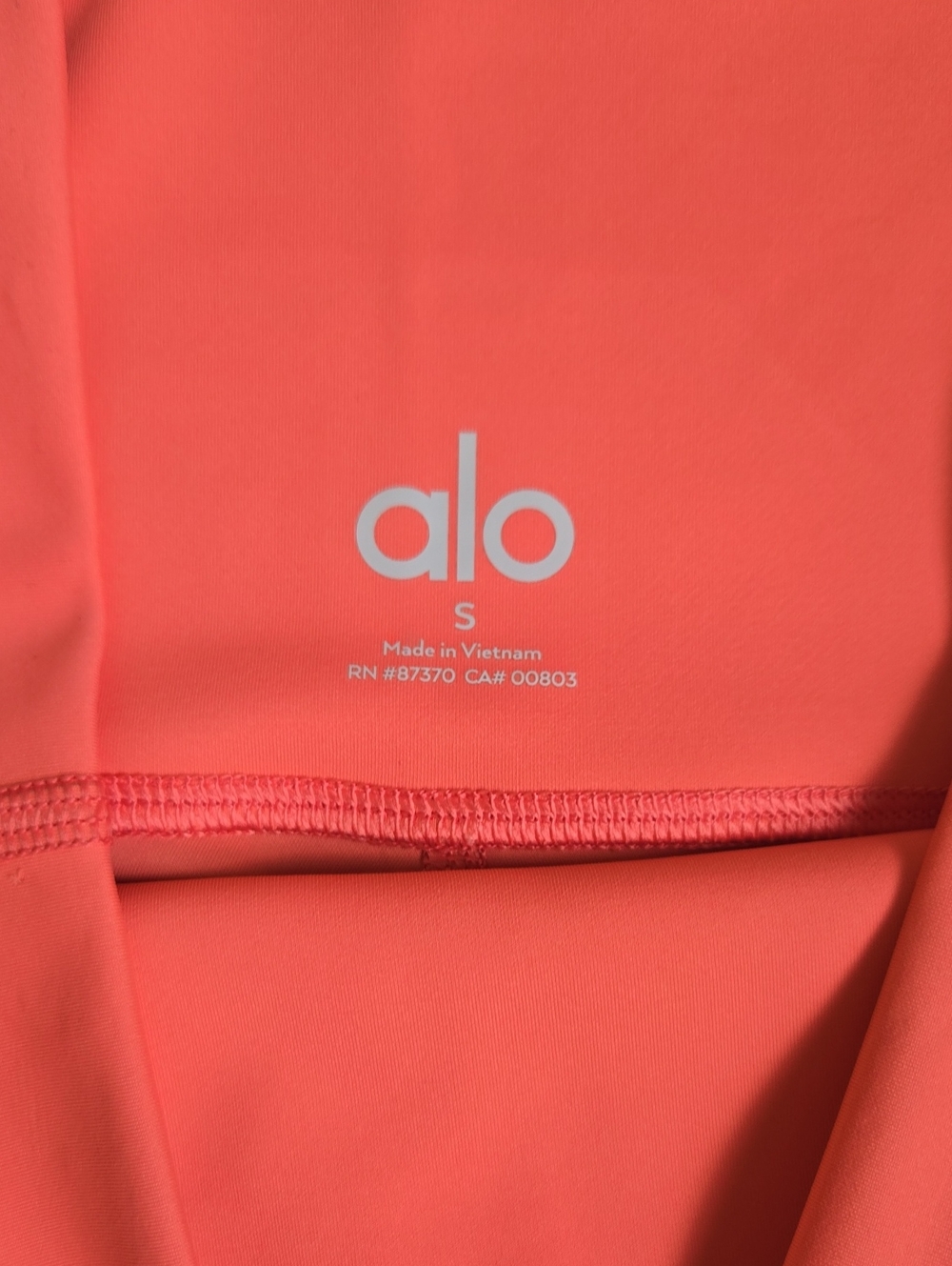 ALO Yoga Airlift Leggings, Candy Orange, Size Small - Picture 2 of 3